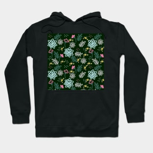 A Garden at Night Floral Pattern Hoodie